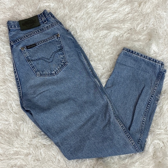 Harley-Davidson Denim - HARLEY DAVIDSON Cotton Blue Jeans Women's 12 R